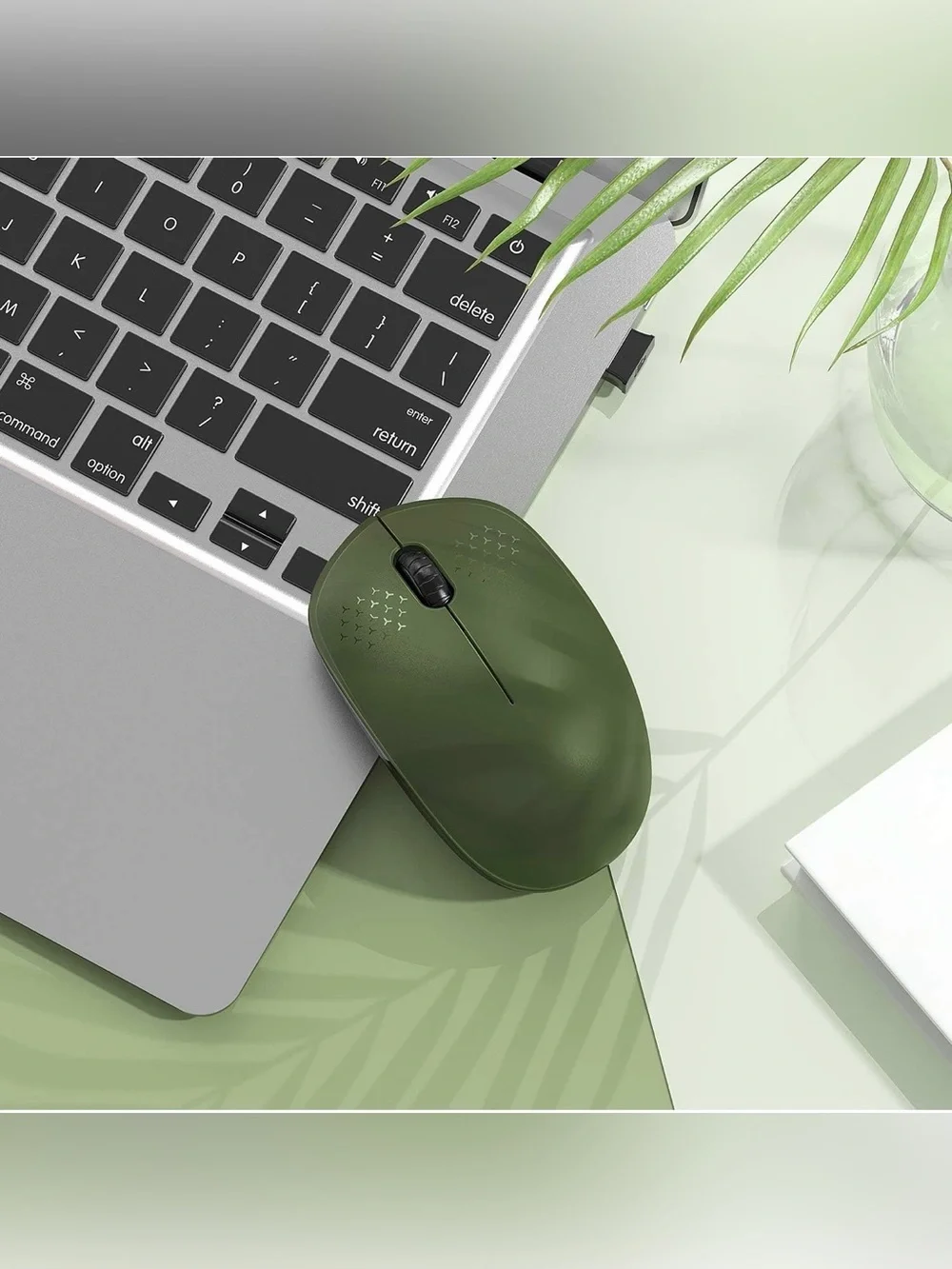 Wireless Mouse for Laptop, 2.4G Noiseless Mouse with USB Receiver